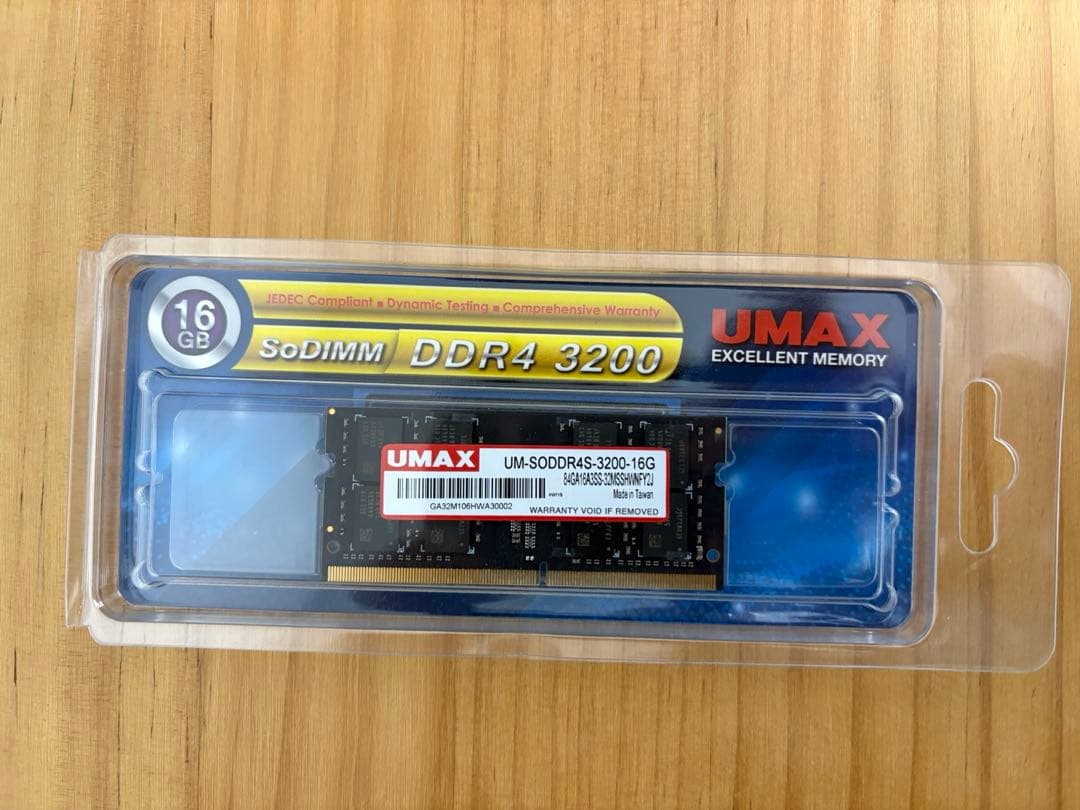SO-DIMM DDR4 3200MHz 16GBメモリ