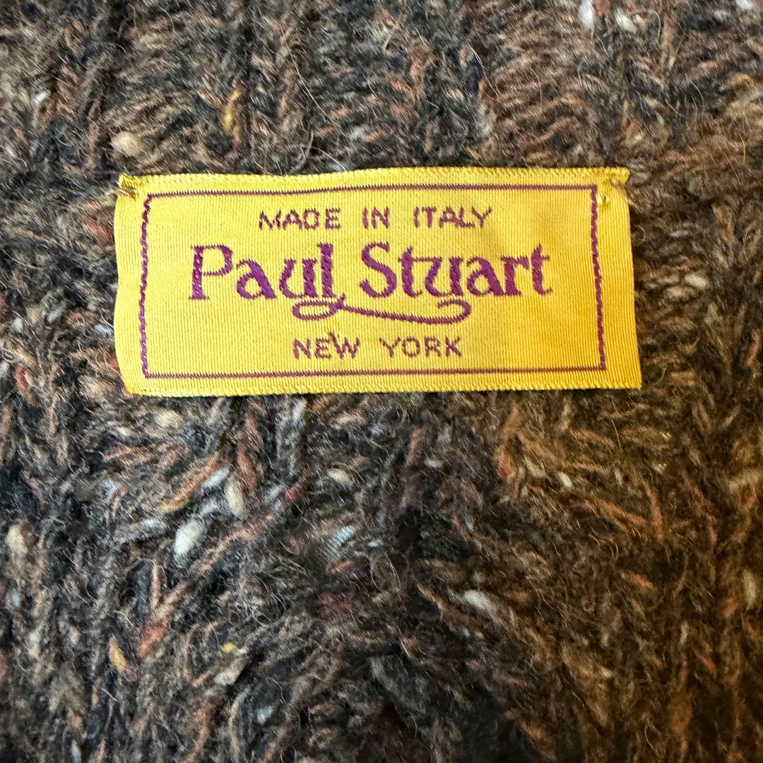 イタリア製　ポールスチュアート　ハイネックセーター ブラウン系　キャメルヘアー