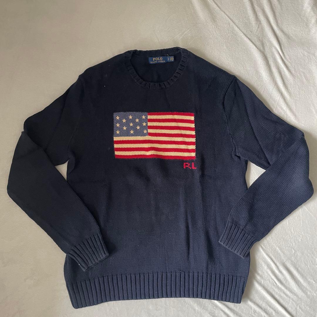 Polo Ralph Lauren アメリカ国旗ニット　S