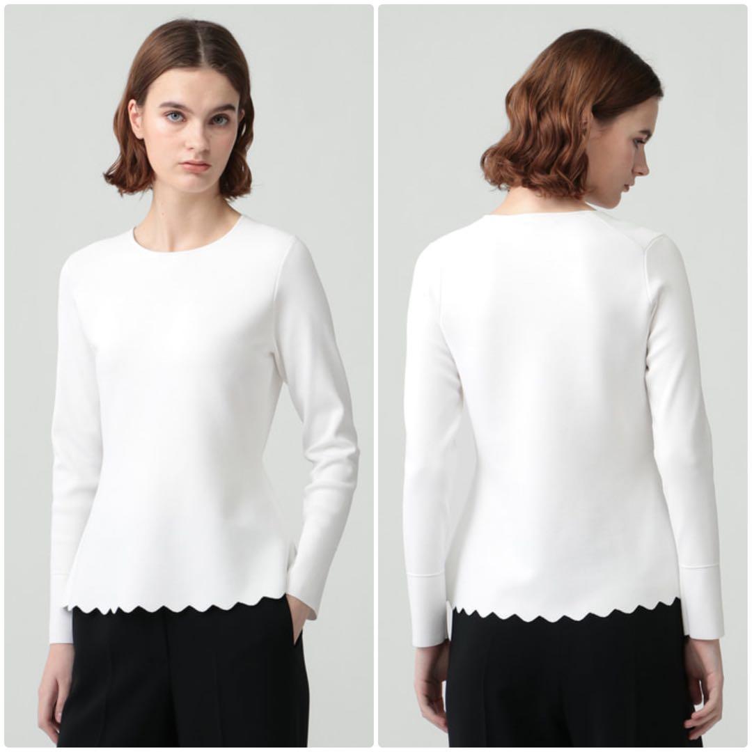 theory luxe 25SS Chiaro Sally ペプラムニット　黒