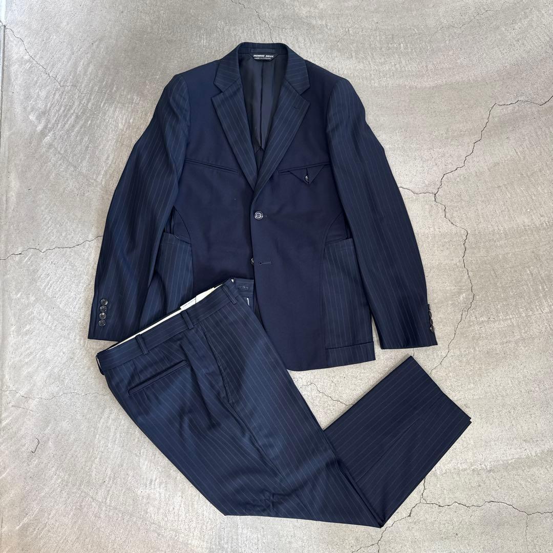 COMME des GARCONS HOMME DEUX ネイビー ストライプ