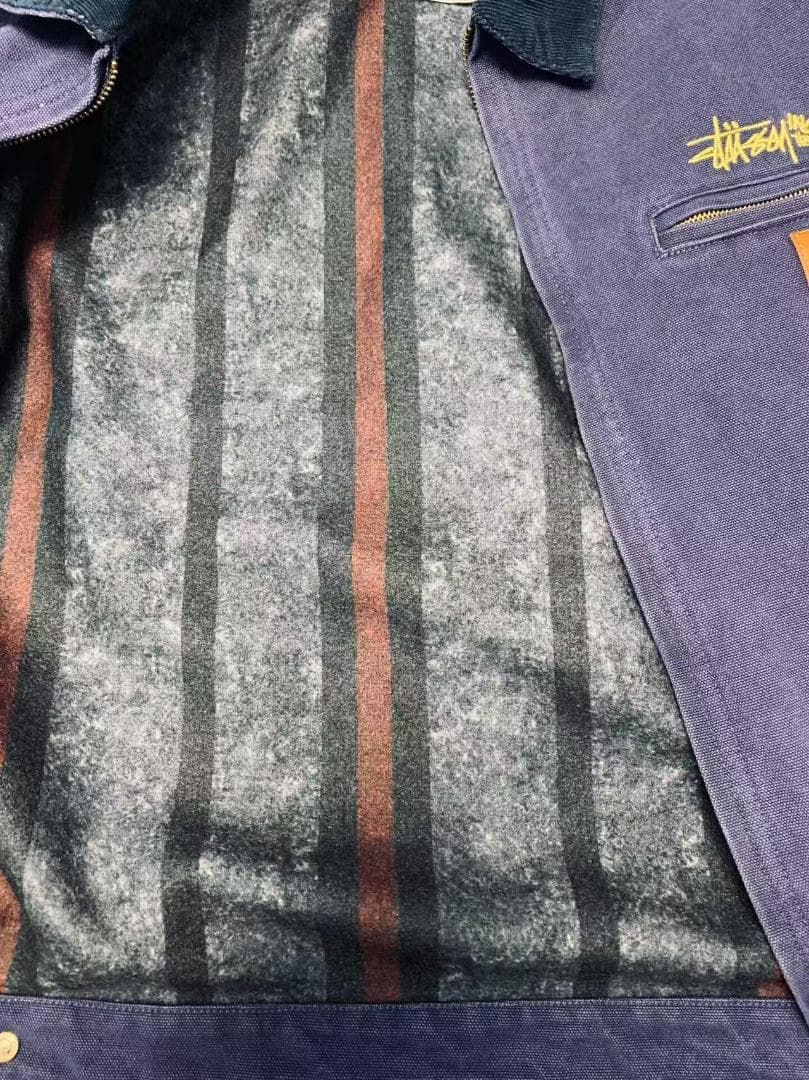 ✨希少 Carhartt×Stussy ネイビー デニムジャケットxl