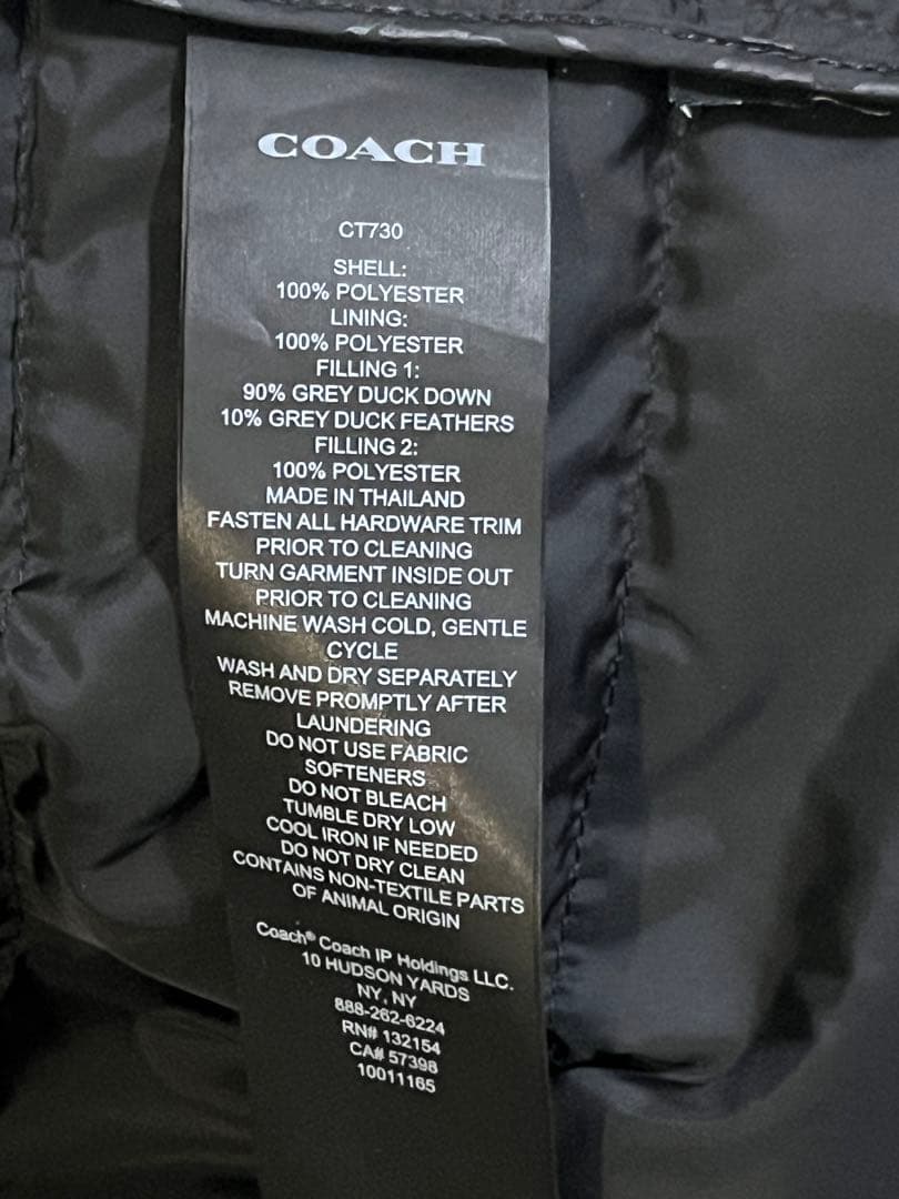 あ*こ様 COACH メンズ ダウンジャケット Mサイズ