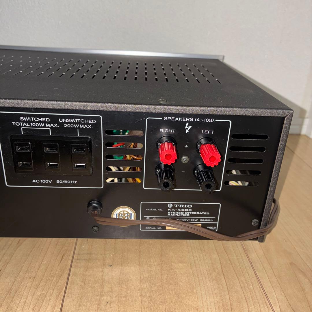 動作良好！！trio 　プリメインアンプ　KA-4500 希少です