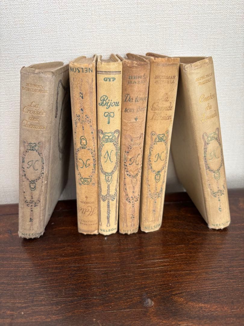 フランスアンティーク ネルソン洋書古書　6冊セット