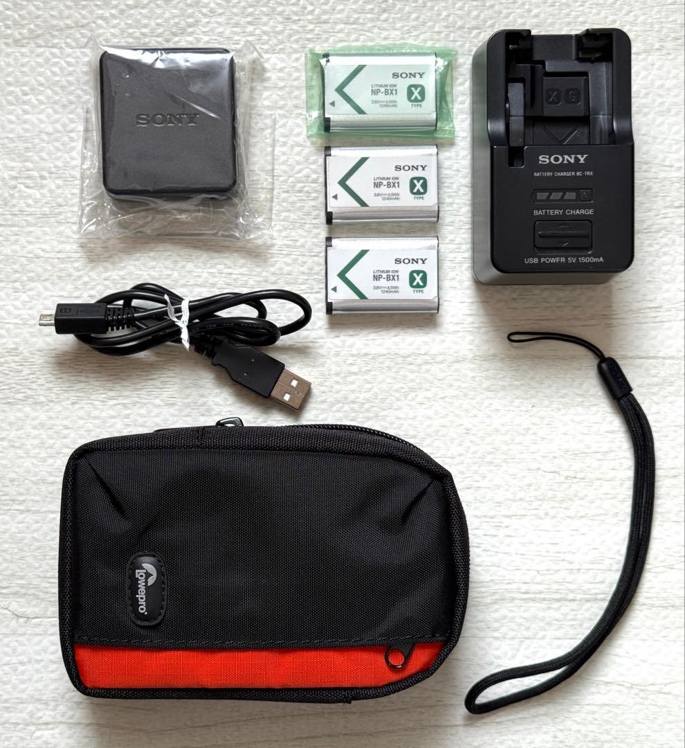SONY DSC RX100M3 本体と付属品 バッテリー3個、充電器、ケース付
