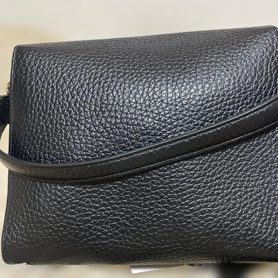 美品 FURLA フルラ ショルダーバッグ ブラック ゴールド金具 正規品