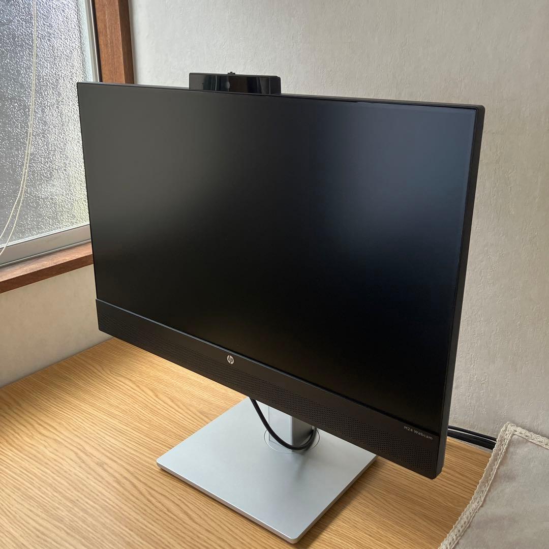HP M24 Webcam ディスプレイ（カメラ、マイク、スピーカー内蔵）