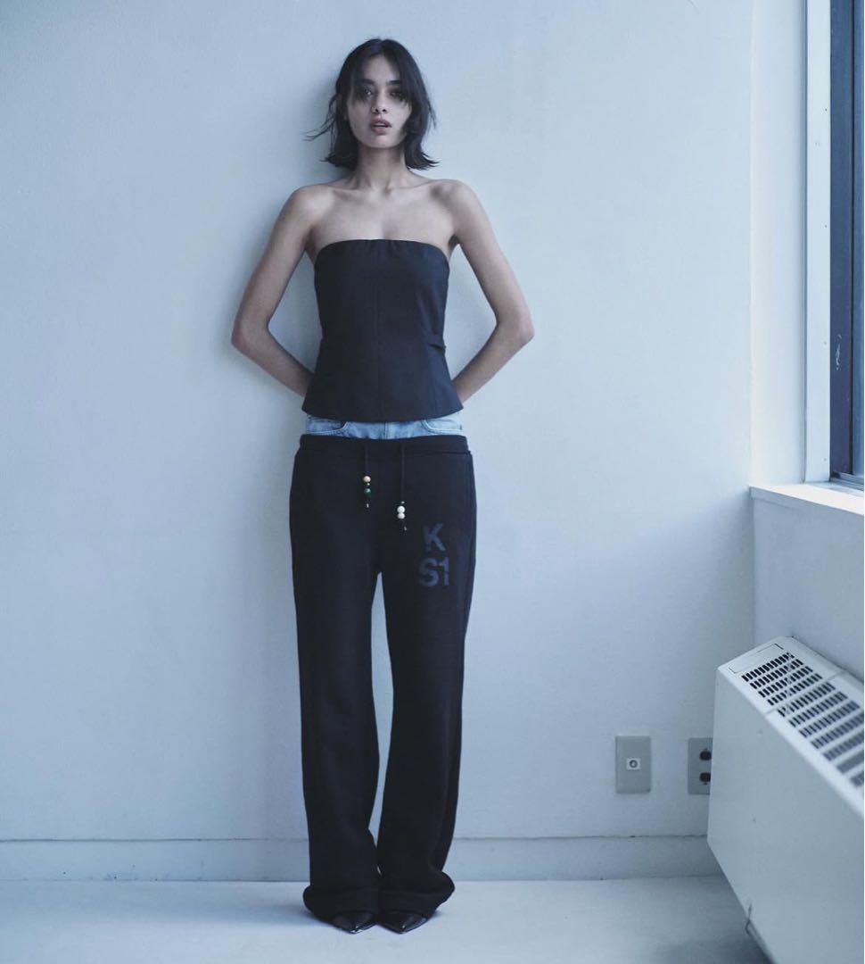 パンツ KOWGA FLARE SWEAT PANTS (NAVY)