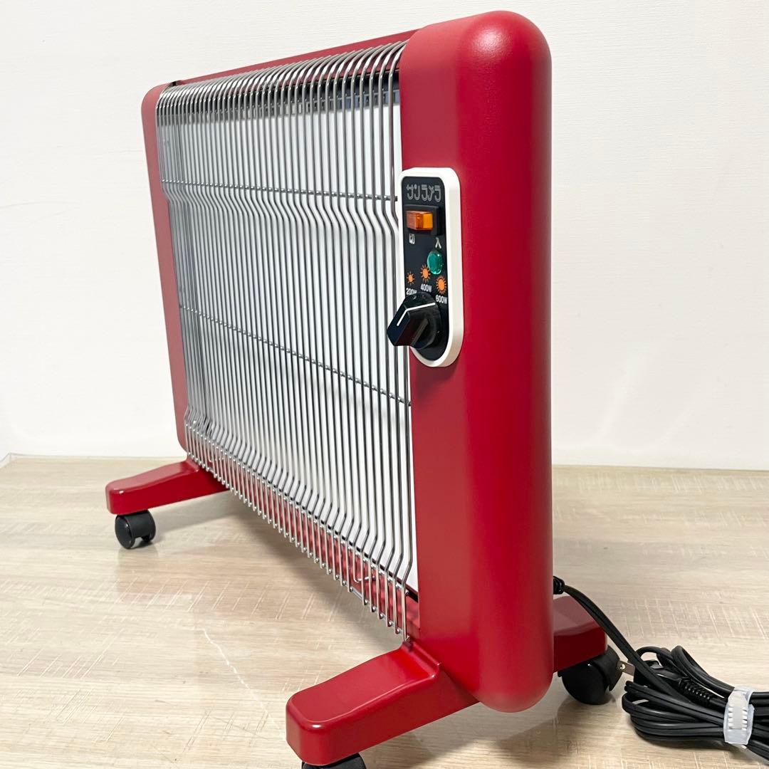 ★美品★ サンラメラ 遠赤外線 パネルヒーター 600W型 （062） レッド