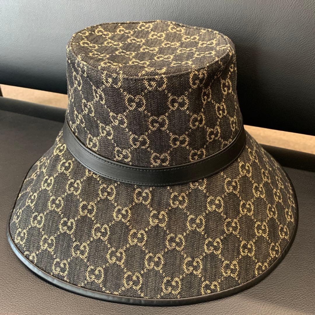 GUCCI グッチ　帽子　バケットハット　GG柄　新品未使用　Mサイズ