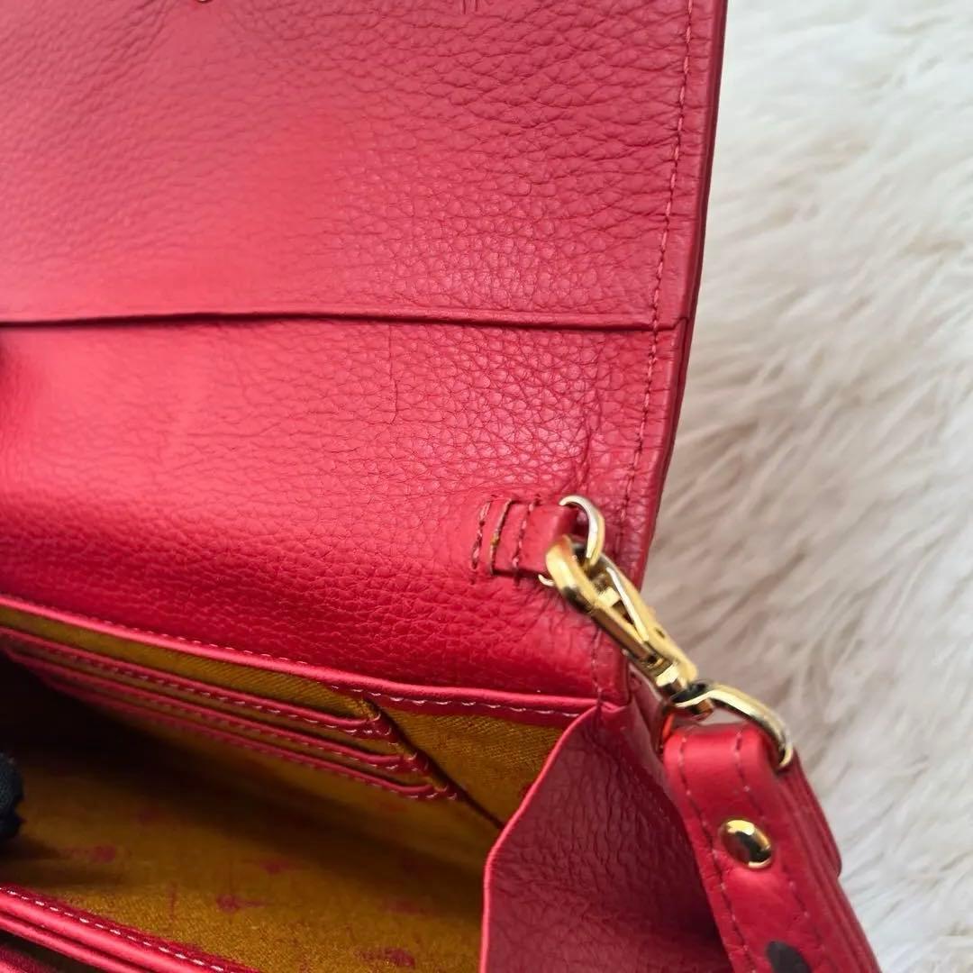 Vivienne Westwood 赤 パンチングレザー 本革 長財布