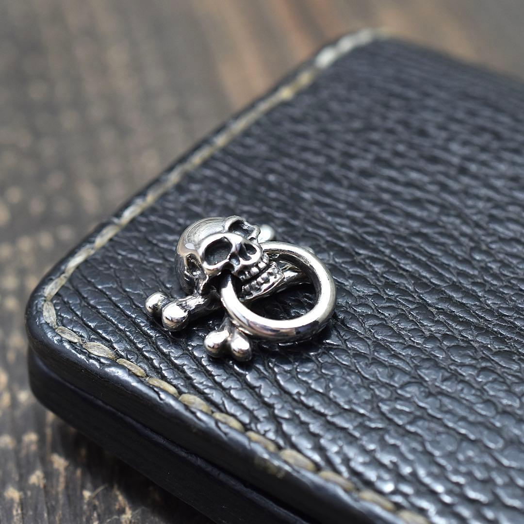 重厚 Silver925 スカル&クロスボーン　パイレーツ ドロップハンドル