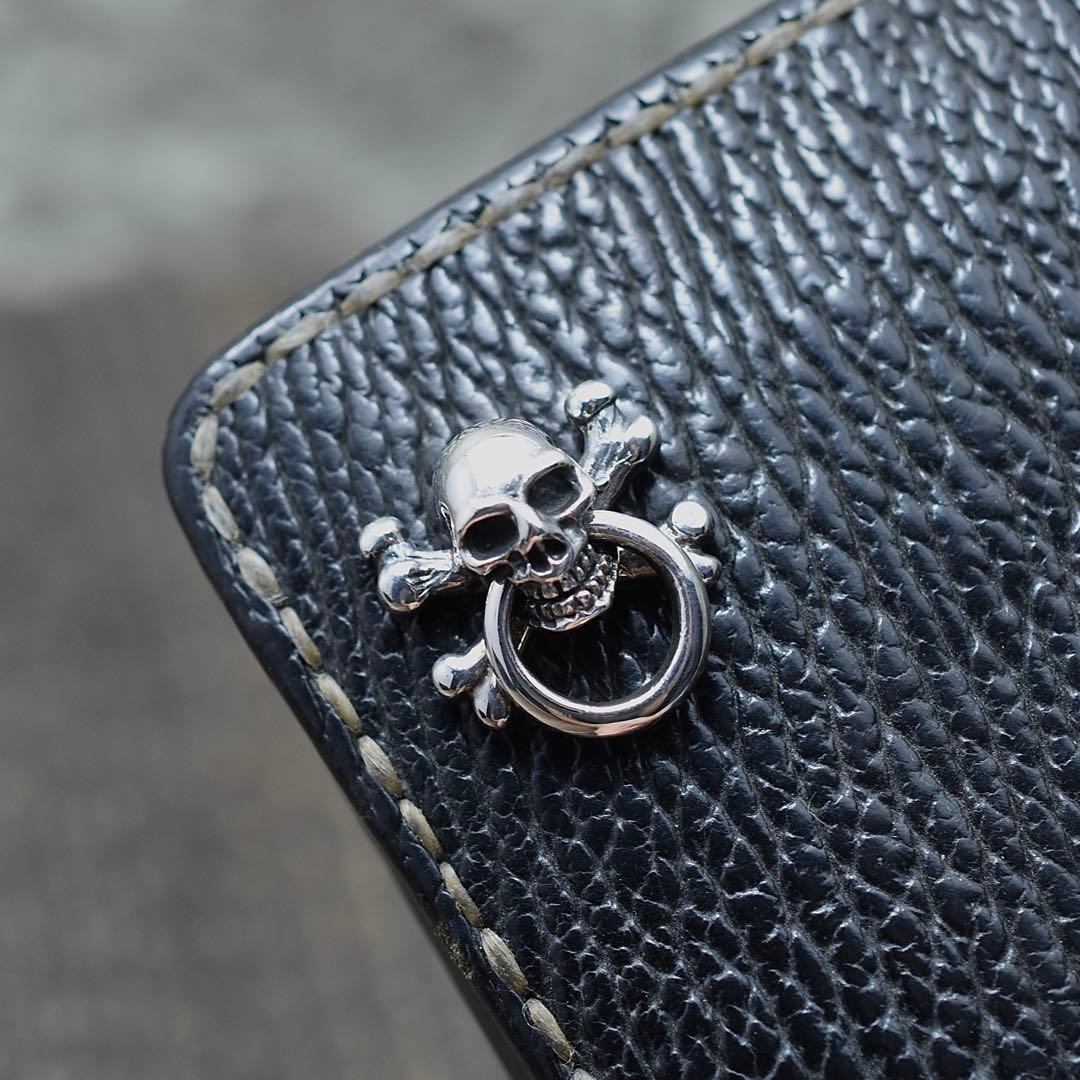 重厚 Silver925 スカル&クロスボーン　パイレーツ ドロップハンドル