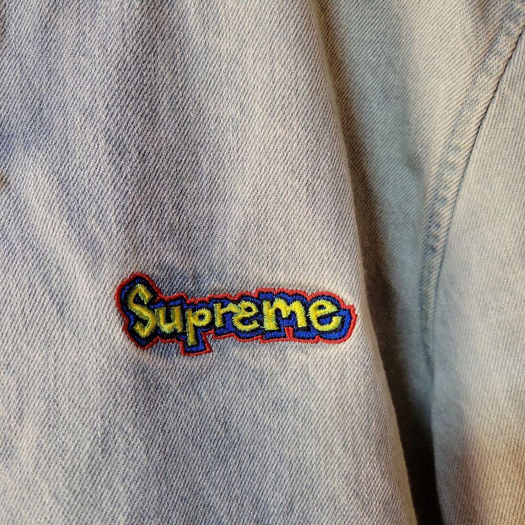 Supreme デニムジャケット サイズL　GONZ ゴンズ ロゴ フード付き