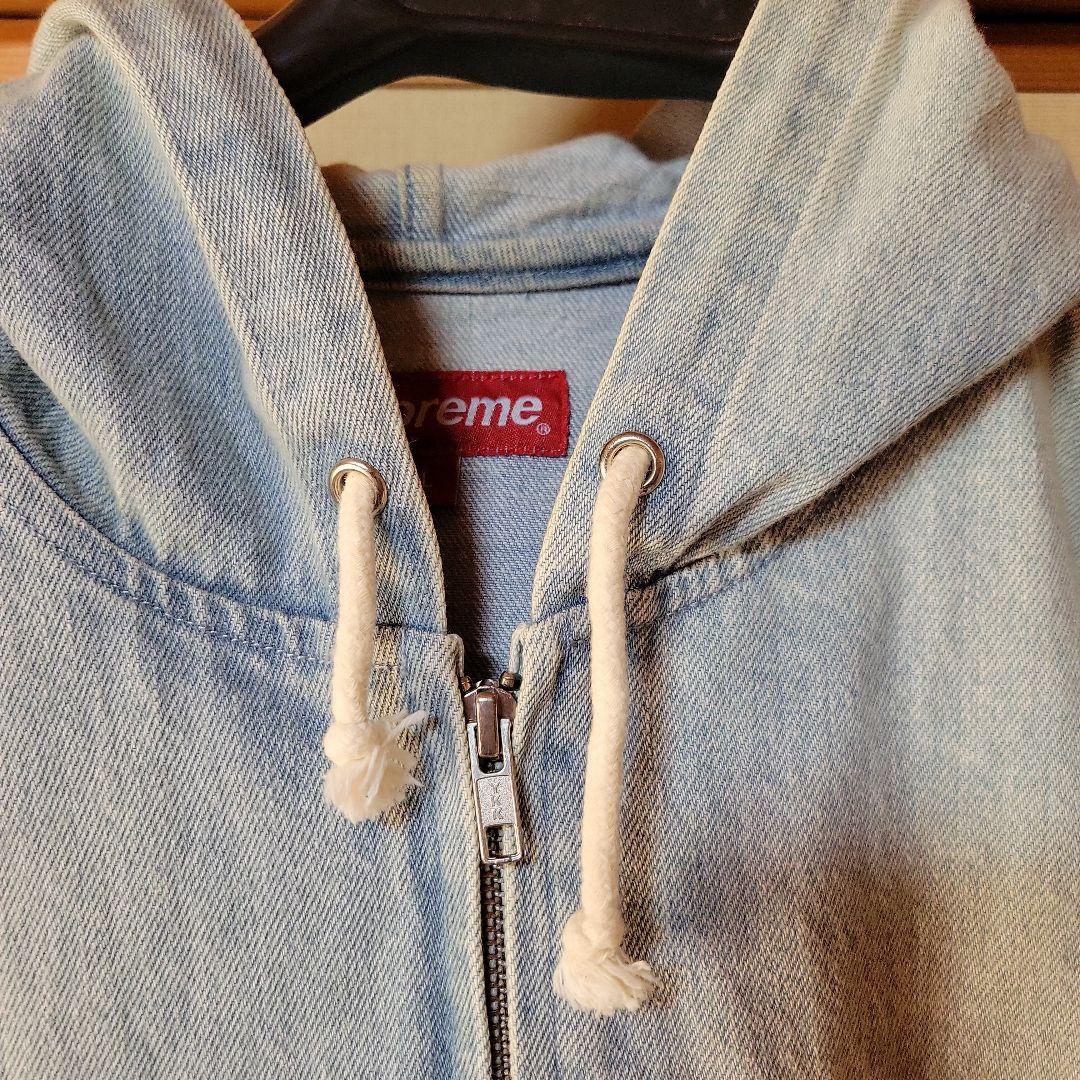 Supreme デニムジャケット サイズL　GONZ ゴンズ ロゴ フード付き