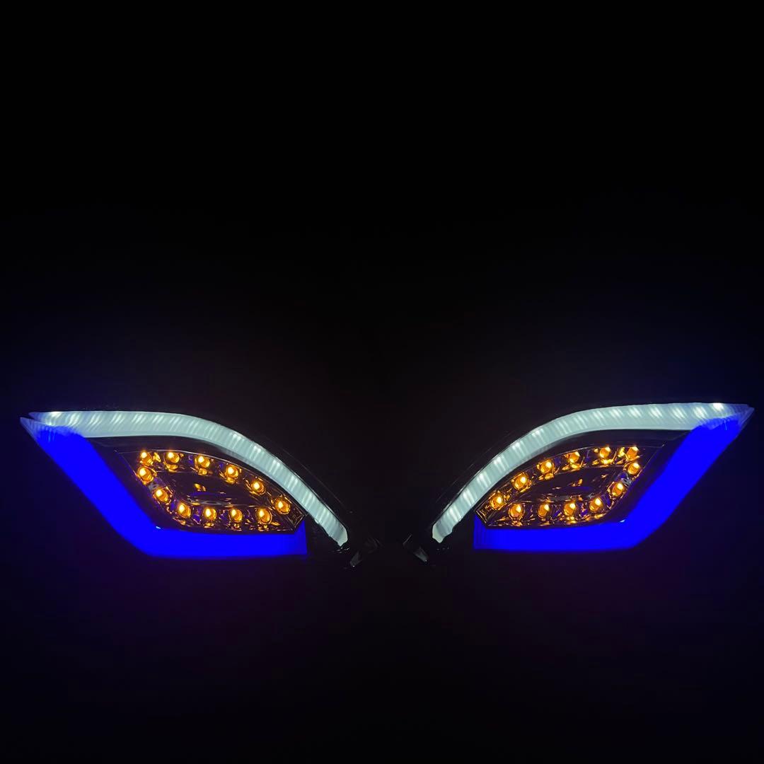 【レア】シグナス3型 電装堂ウィンカー ブルー ドラゴンアイ