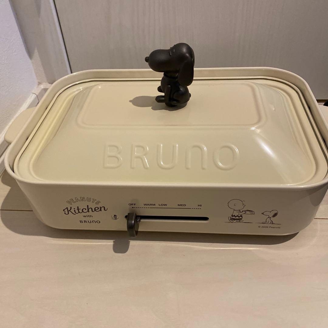新品同様 BRUNO コンパクトホットプレート BOE070 スヌーピー