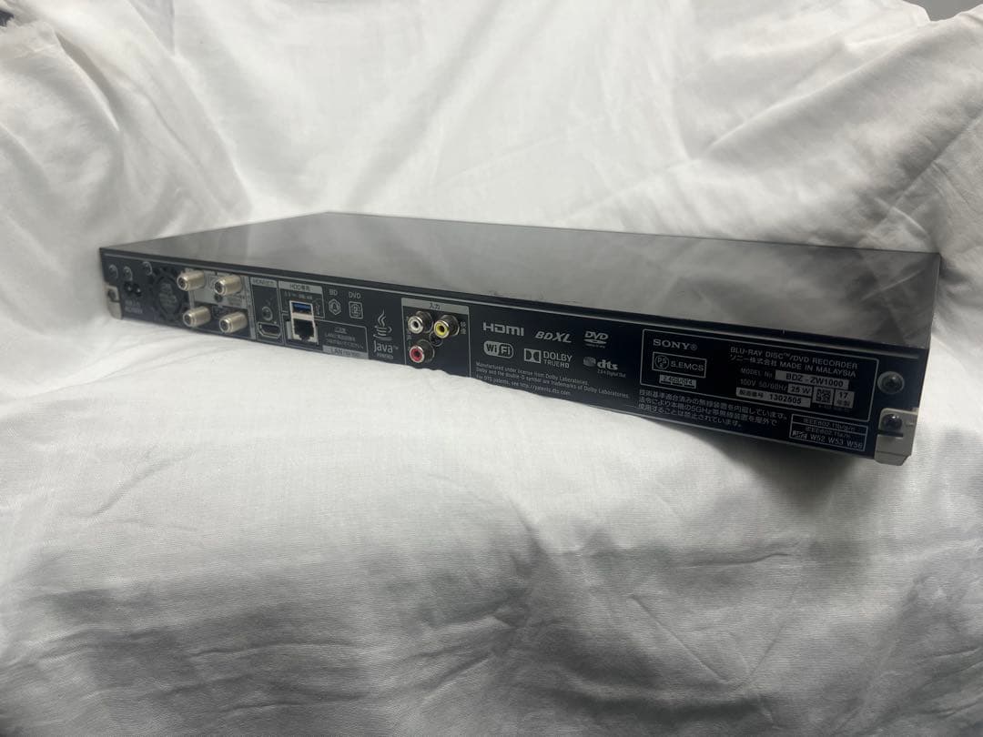 SONY BDZ-ZW1000 ブルーレイ/DVDレコーダー