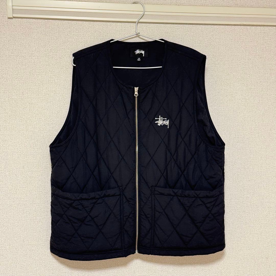Stussy キルティングベスト DIAMOND QUILTED VEST M
