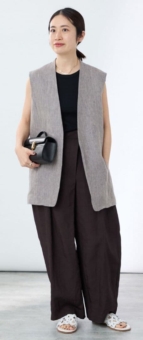 【VERMEIL par iena イエナ】リネンベスト