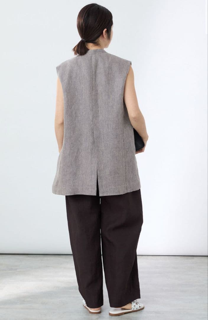 【VERMEIL par iena イエナ】リネンベスト