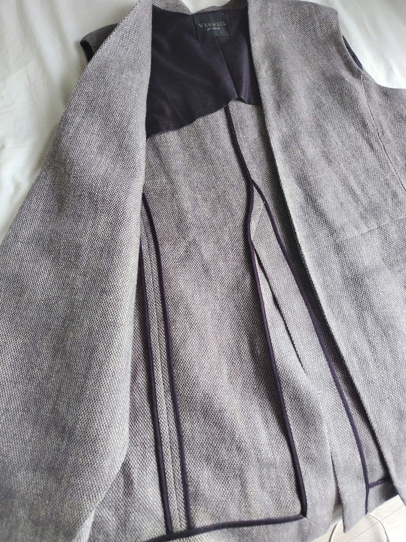 【VERMEIL par iena イエナ】リネンベスト