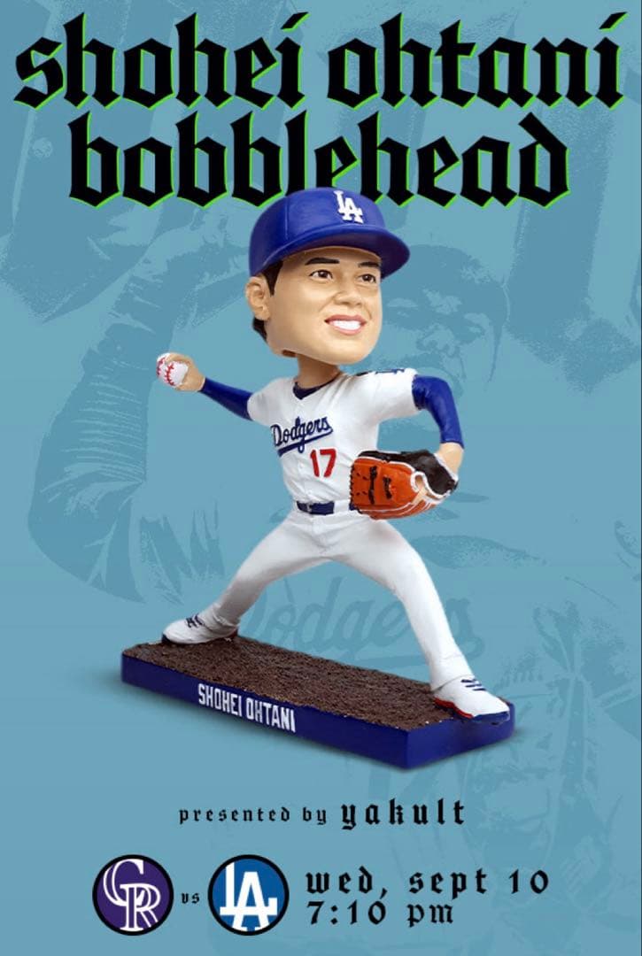 ボブルヘッド　大谷翔平　ピッチング　9/10 来場者限定品