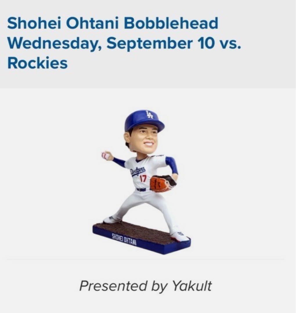 ボブルヘッド　大谷翔平　ピッチング　9/10 来場者限定品