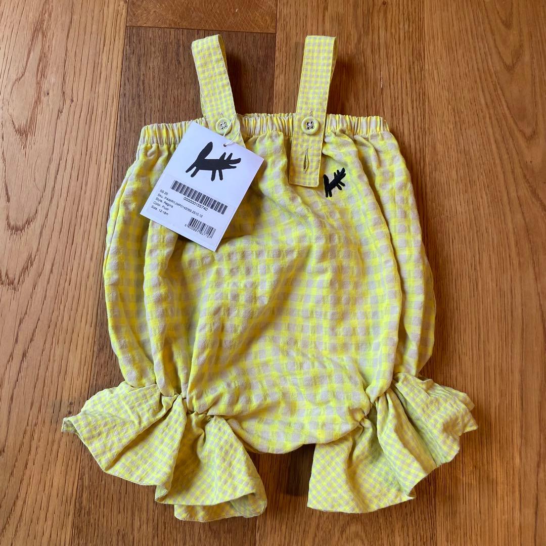 週末限定 25SS ウルフアンドリタ REGINA FLUOR ロンパース 黄色