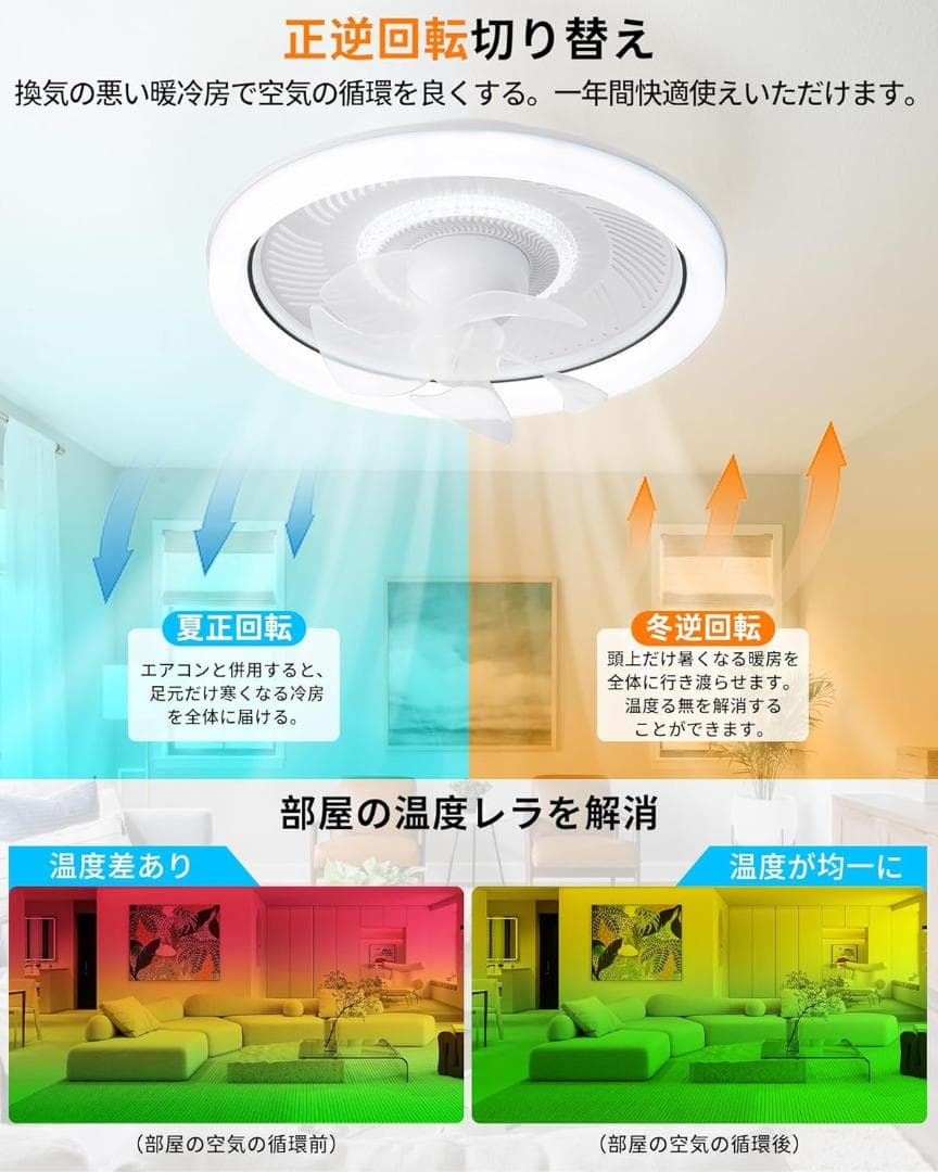 シーリングファンライト ZX 50cm 扇風機 ファン付き照明