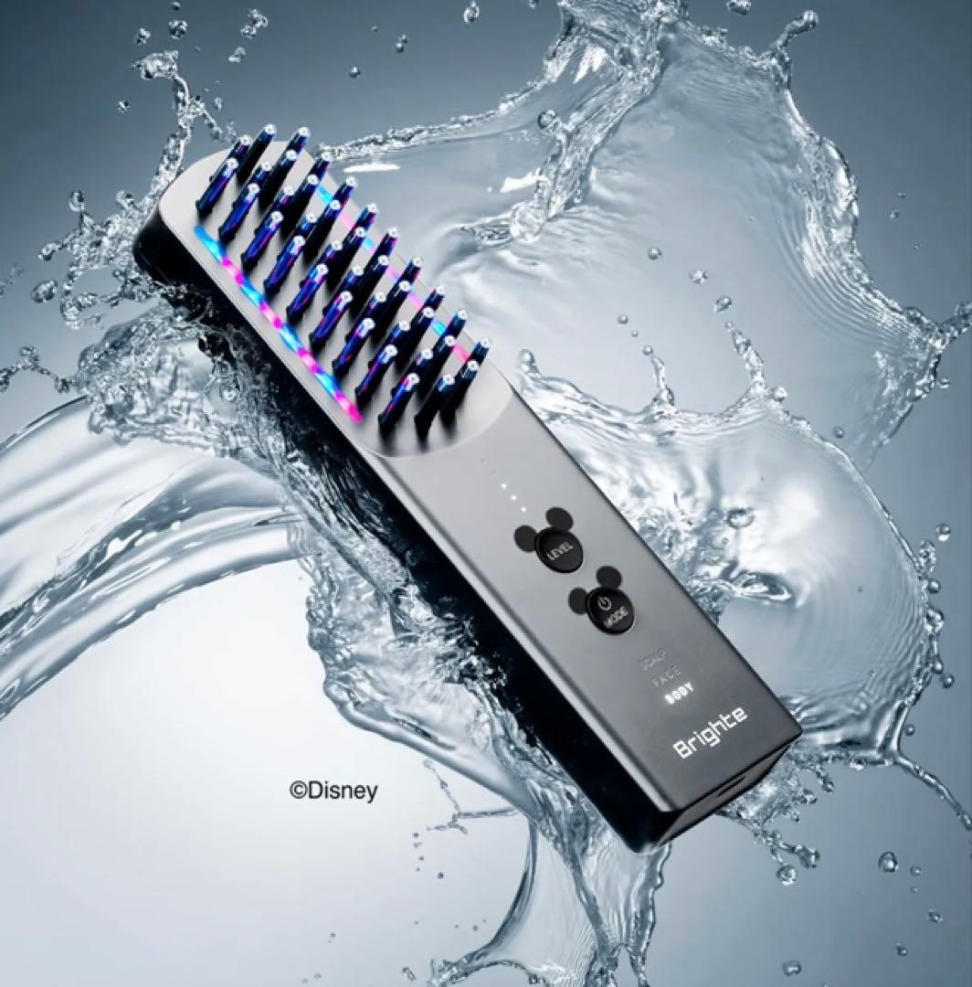 ★新品 未開封★ブライテ エレキブラシ+ ミッキー スカルプブラシ&ミラー付き