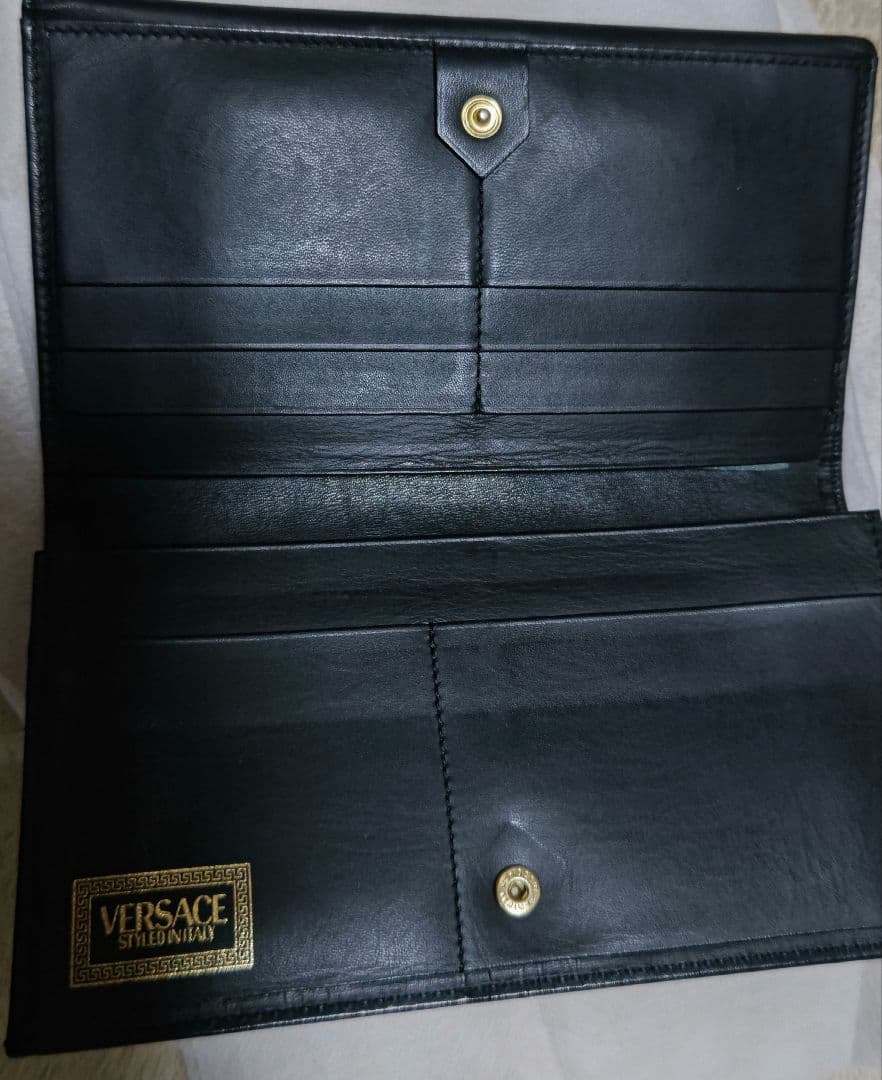 ヴェルサーチ、レオパード長財布、ビンテージ