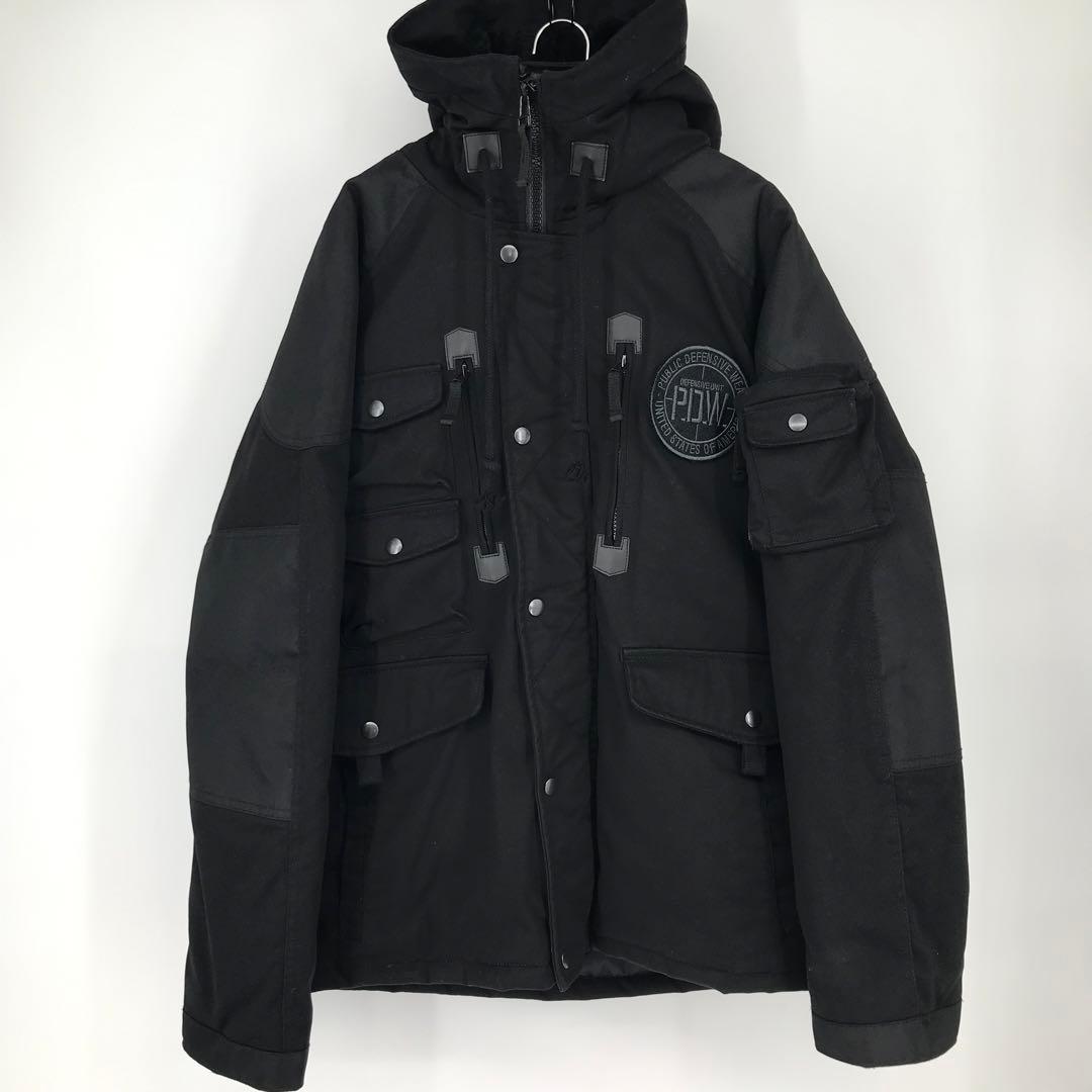 アビレックス P.D.W　パフジャケット　N−3B　ブラック　2XL