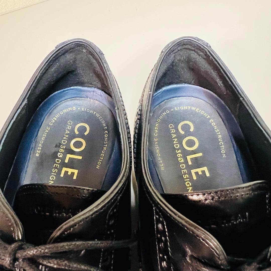 【数回使用程度】コールハーン ウイングチップ 黒 US8.5 定価46200円