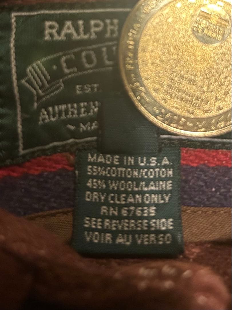 プ*す様 ポロカントリーラグジャケット