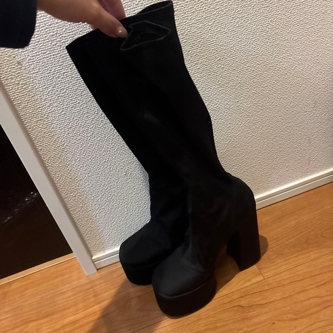 Darich Mサイズ　ウルトラストレッチロングブーツ黒ブラック　ダーリッチ