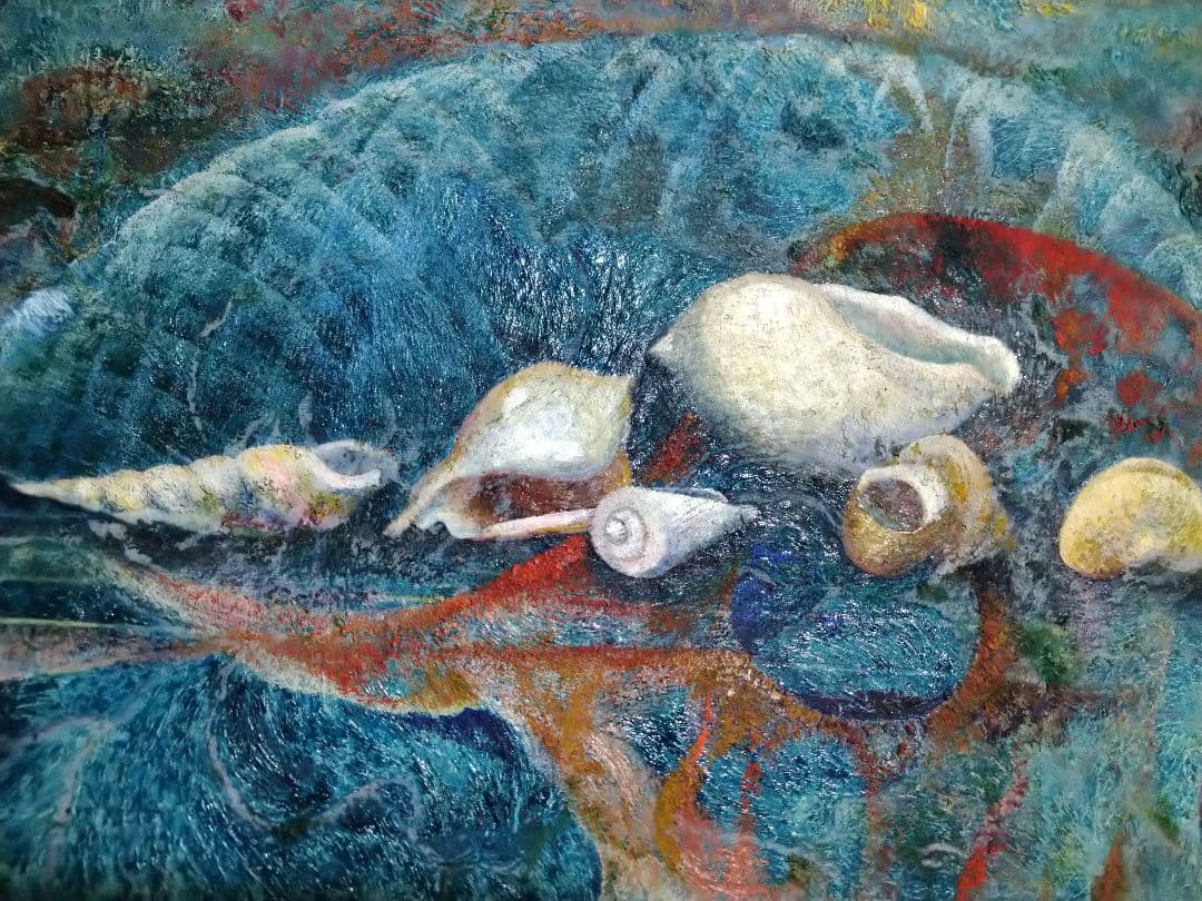 平野杏子「地中海にて」油絵20号