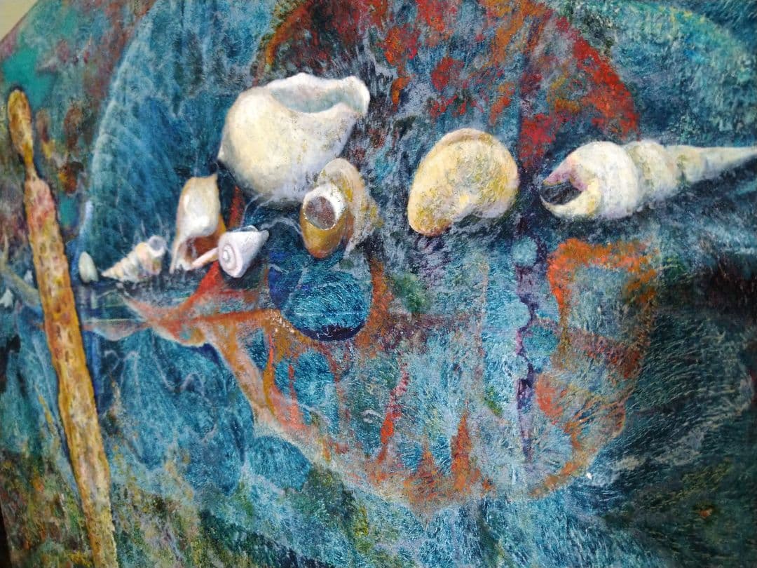 平野杏子「地中海にて」油絵20号