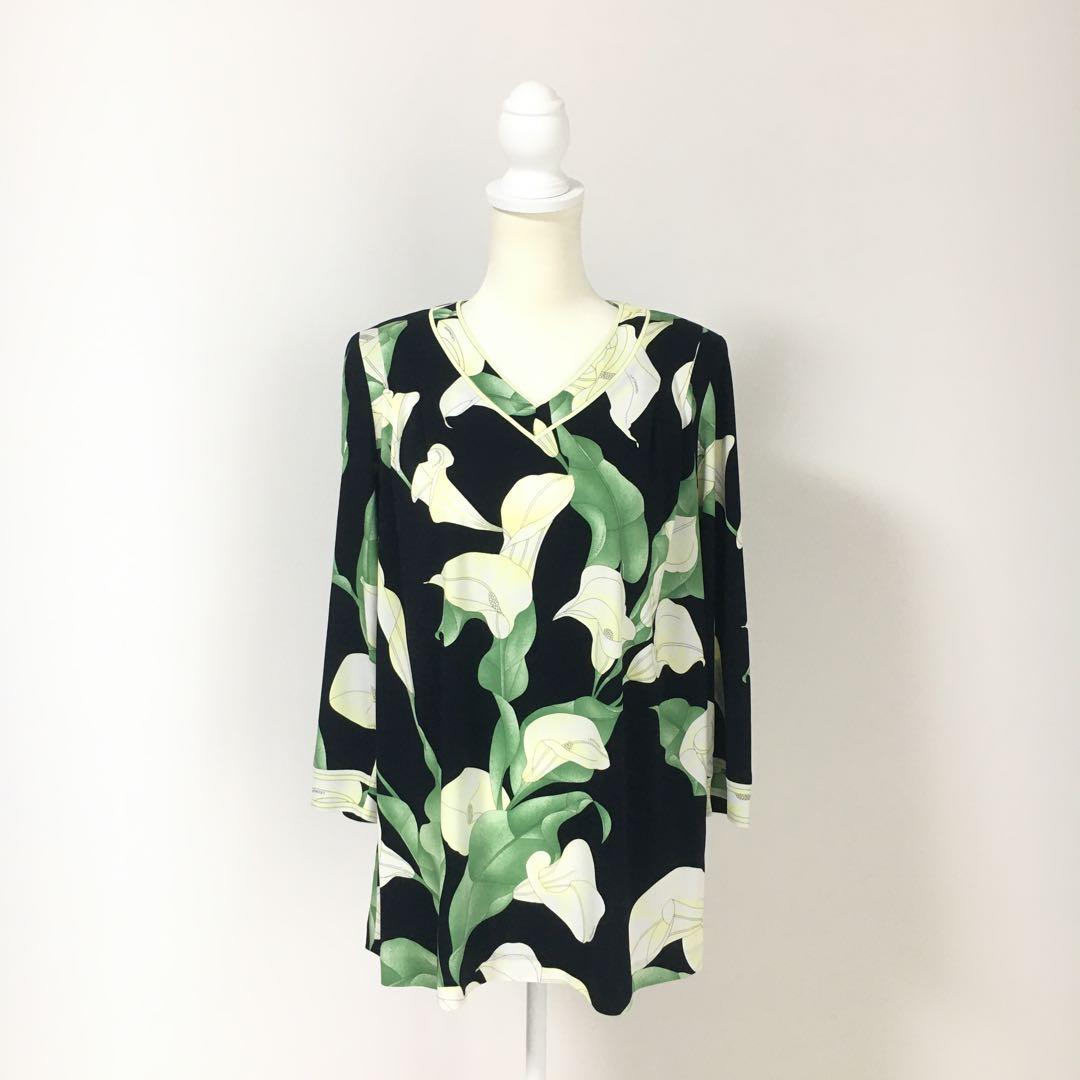 近年美品　LEONARD レオナール　カンカン　チュニック　42