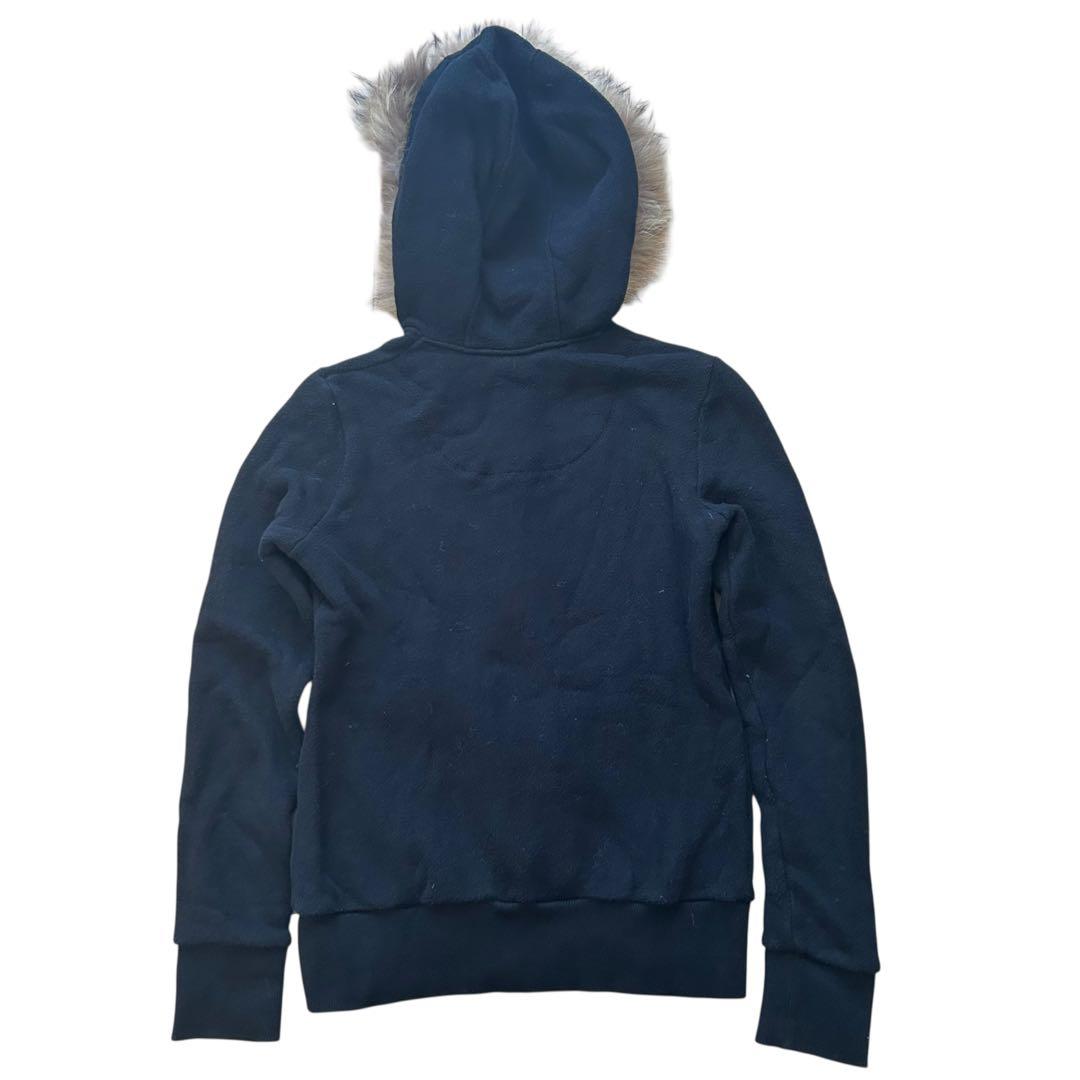 【美品】 バーバリーブルーレーベル ラクーンファー パーカー ホースロゴ M 黒