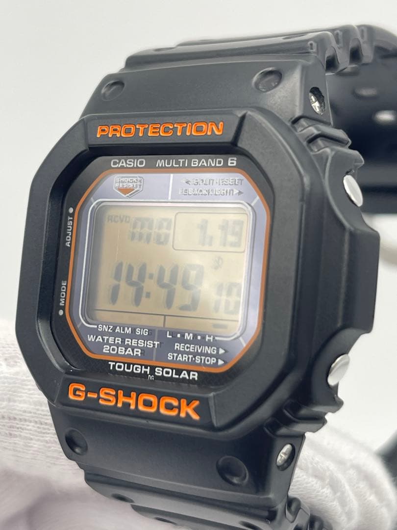 美品G-SHOCK GW-M5610R-1JF 黒オレンジ CASIO