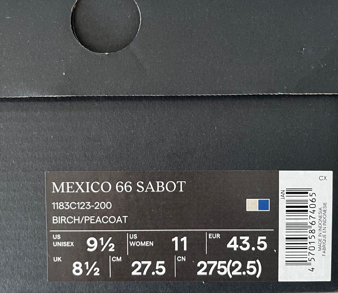 Onitsuka Tiger オニツカタイガー メキシコ66SABOT 27.5