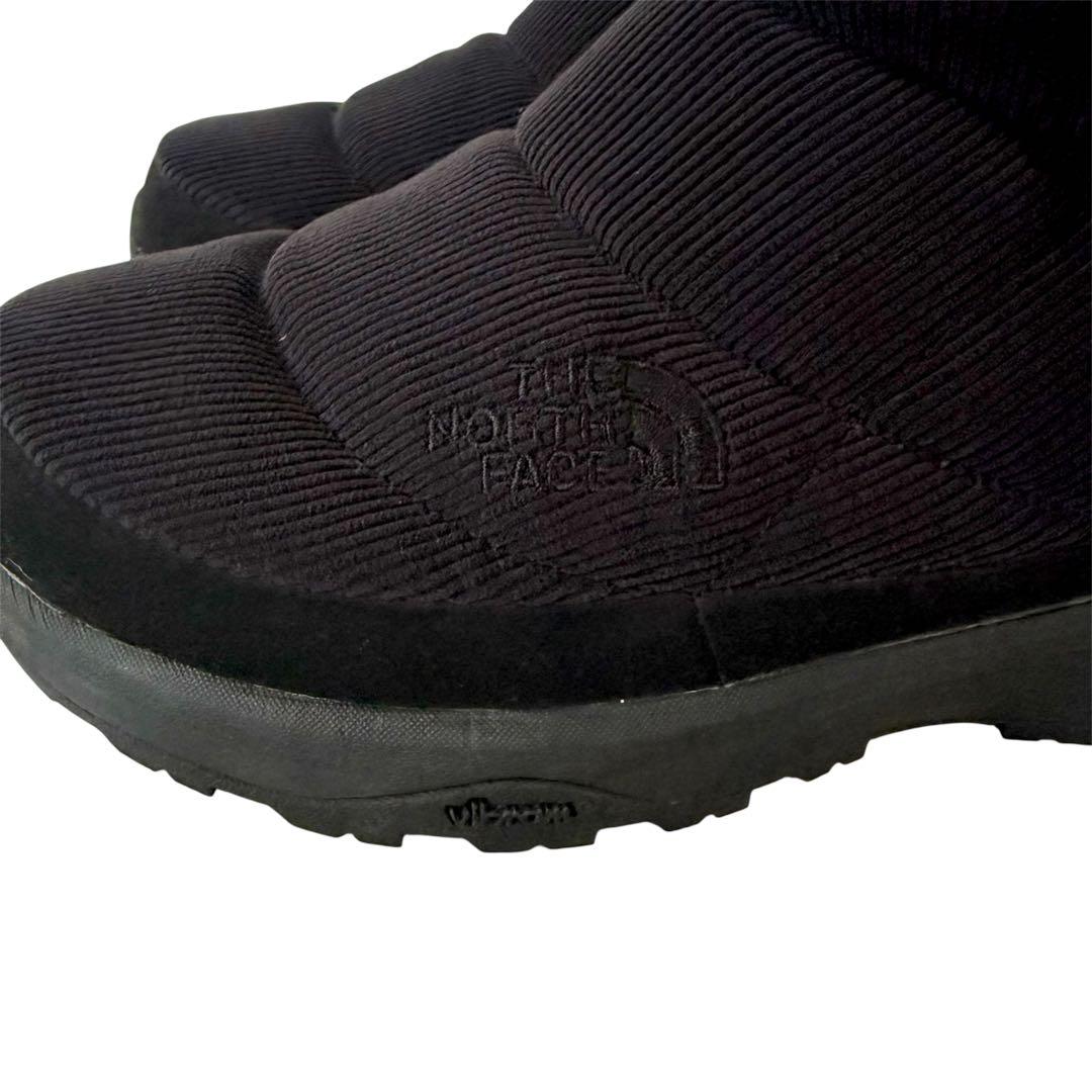 【美品】ノースフェイス　ヌプシブーツ25cmコーデュロイ　ブーティー　黒