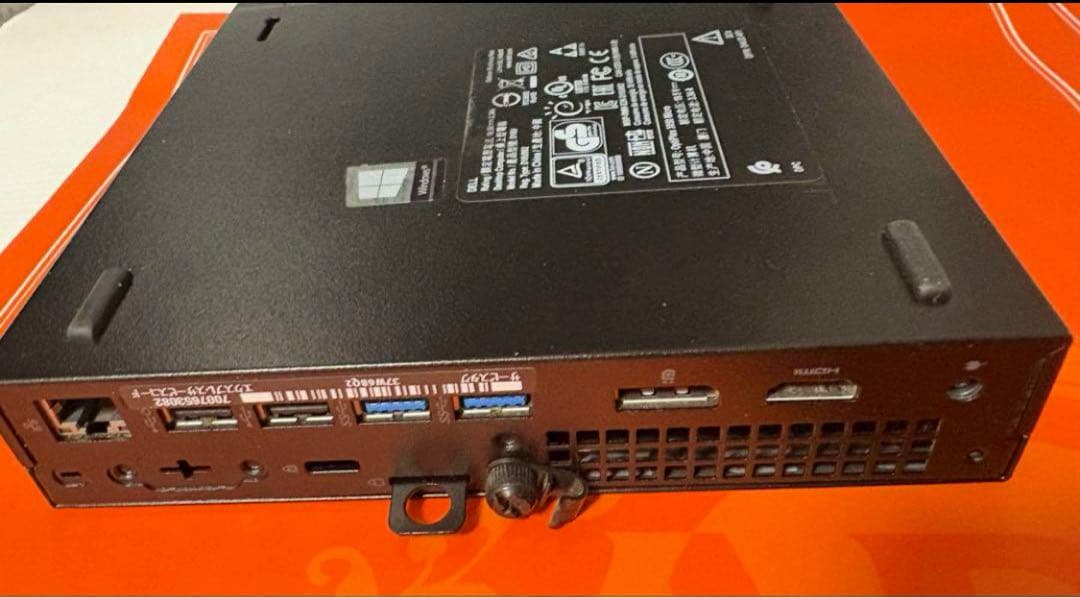ミニPC Dell 3050 Micro(CASIO WG1)Cel G3900T 8GB