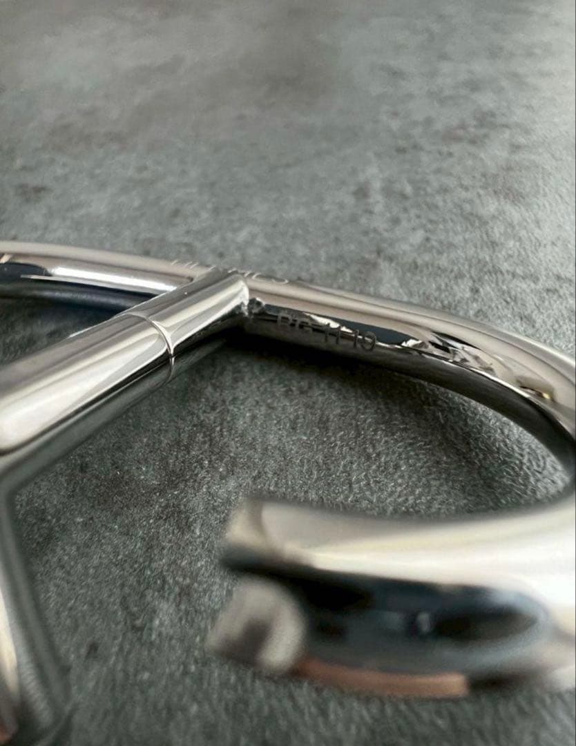 HERMES シェーヌダンクル カラビナ キーリング キーホルダー シルバー