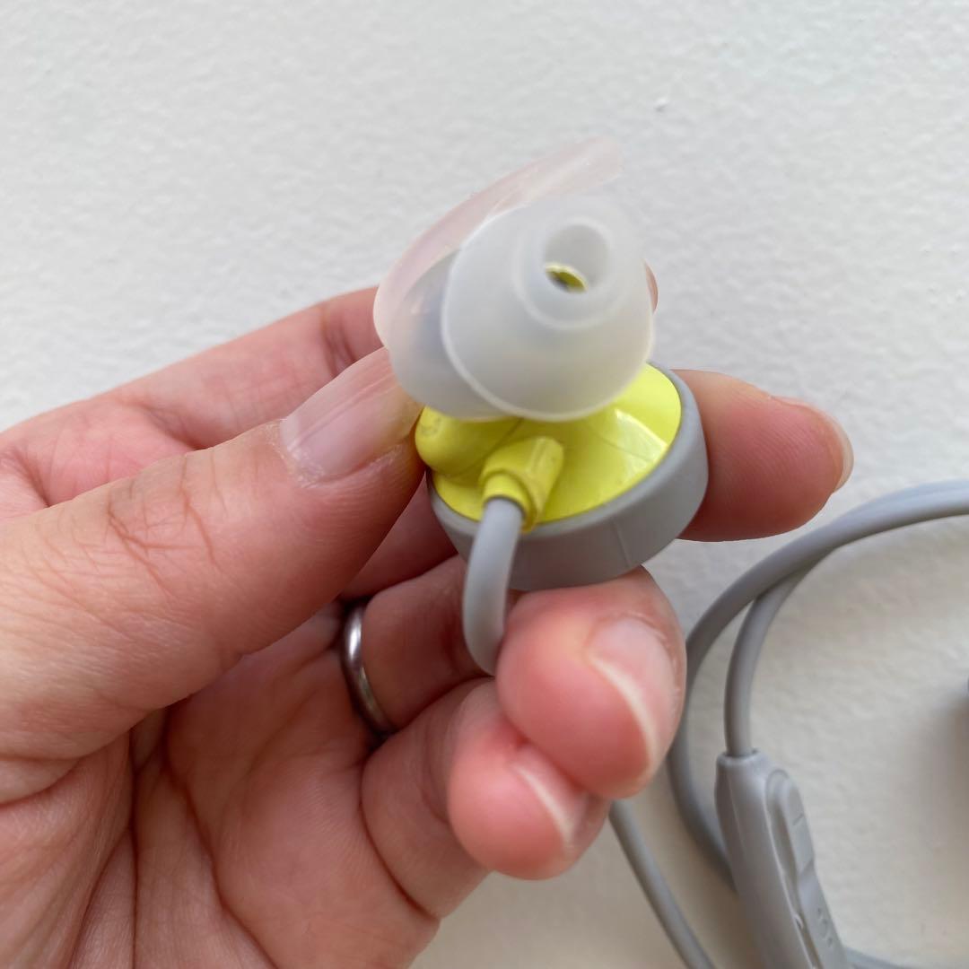 Bose SoundSport ワイヤレスイヤホン グレー・イエロー