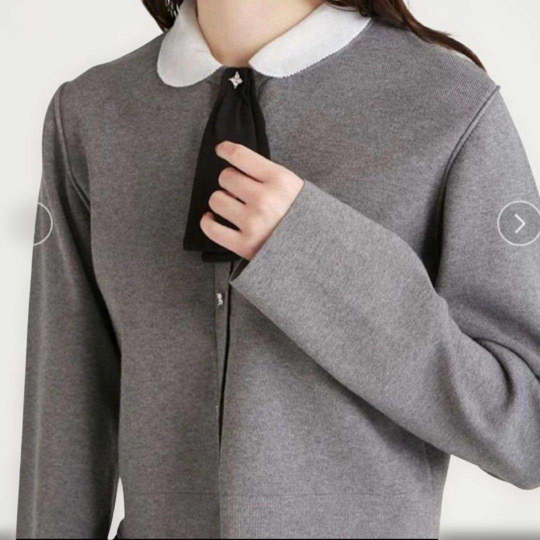 定価19800円セルフォードデタッチャブル総針カーディガン38サイズ　タグ有