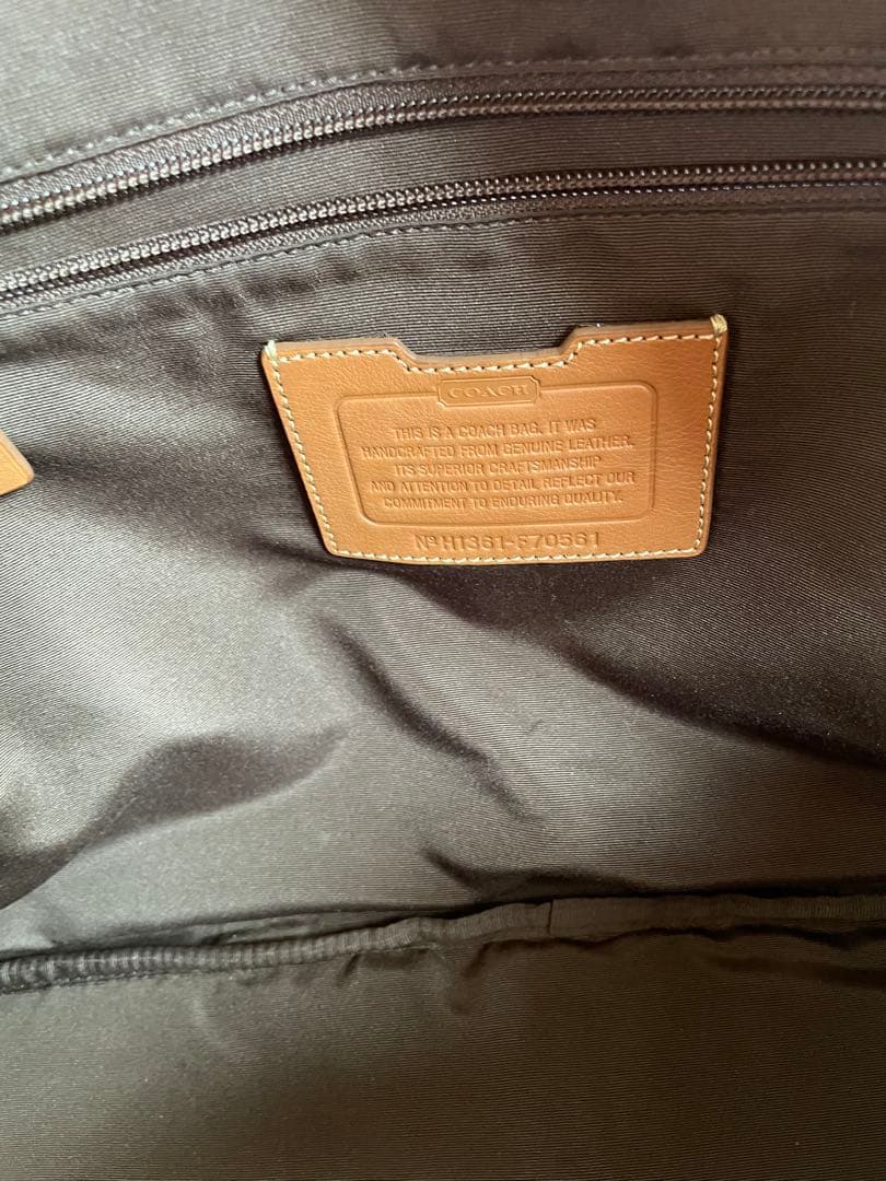 COACH ヘリテージ 2way ボストンバッグ ショルダーバッグ ブラウン