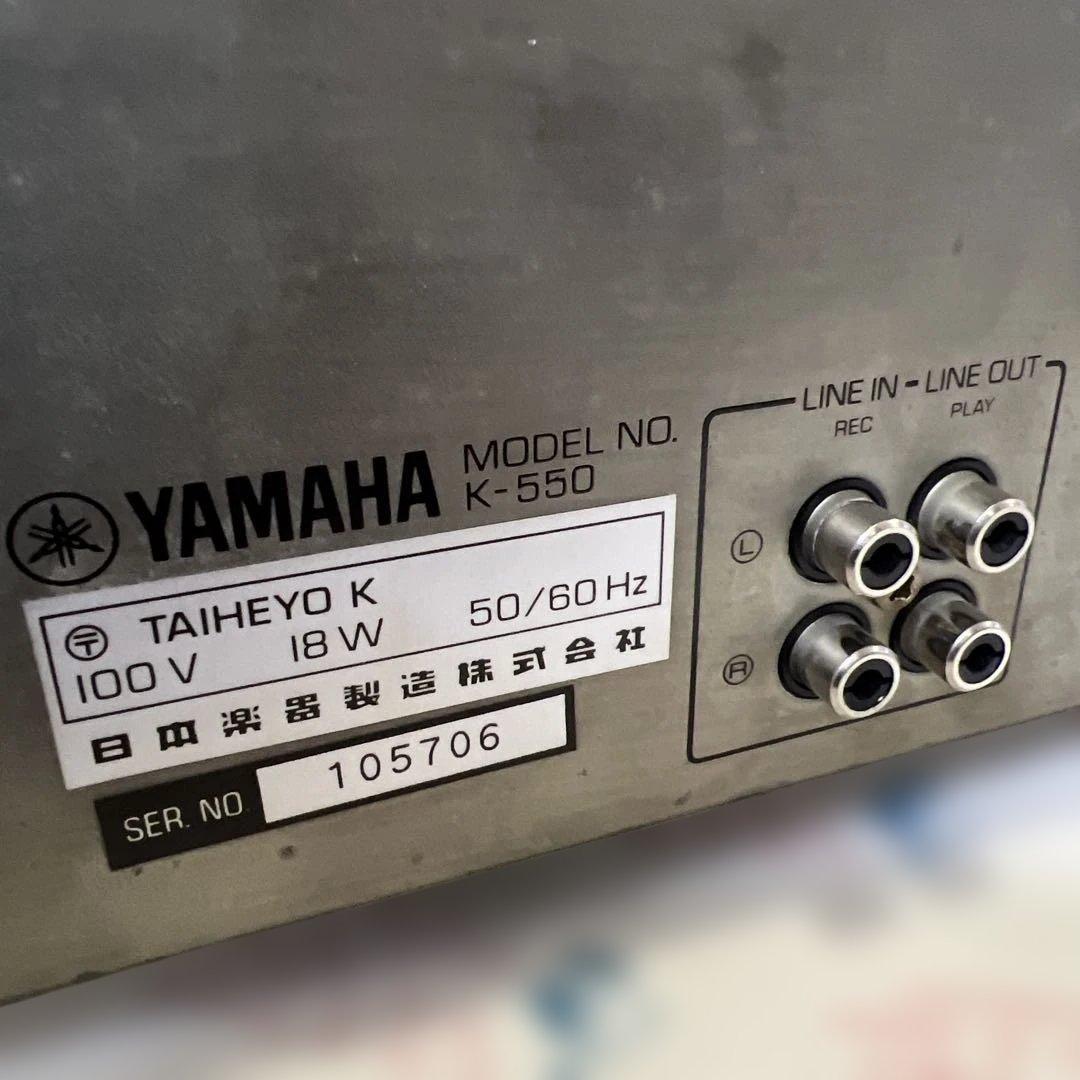 YAMAHA K-550 カセットデッキ動作品保証有 新品テープ2本付属超お買得